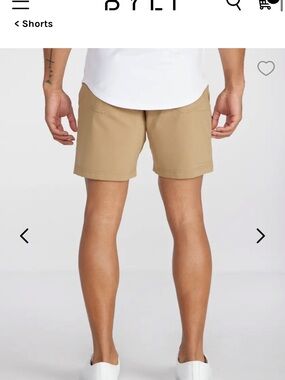 Men's BYLT BASICS EVERYDAY SHORTS 7’ Casual Stretch Shorts in Khaki